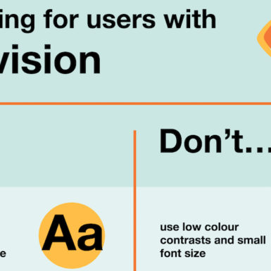 Designing for users with low vision