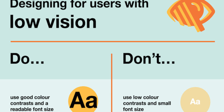 Designing for users with low vision