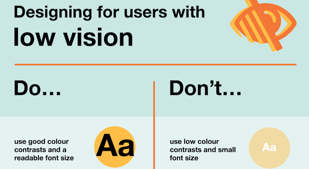 Designing for users with low vision