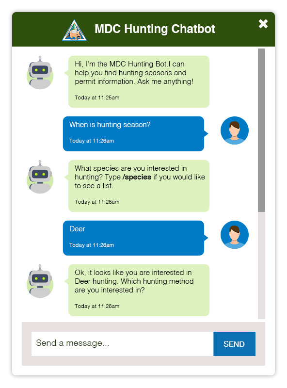 MDC Hunting Chatbot