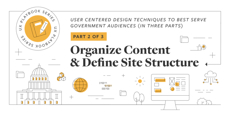 UX Playbook Part 2 of 3: Organize Content and Define Site Structure
