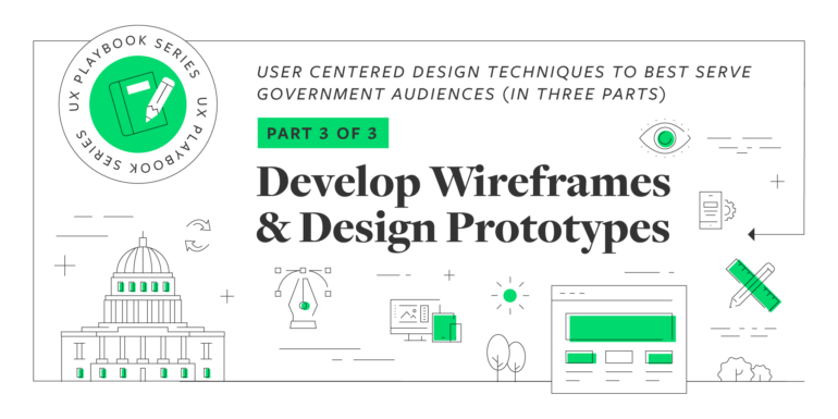UX Playbook Part 3 of 3: Develop Wireframes and Design Prototypes