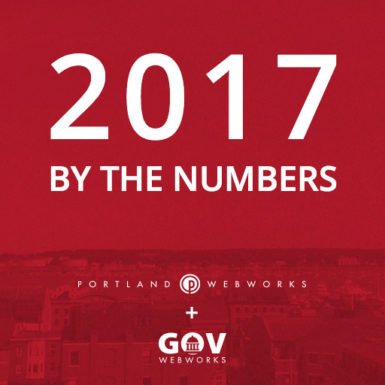 2017 By the Numbers from Portland Webworks and GovWebworks