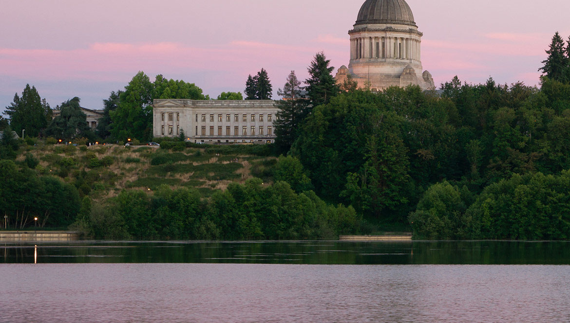 A view of Washington State capitol