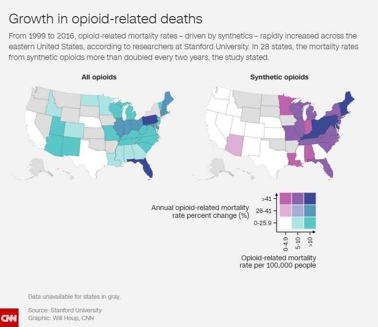 Growth in Opioid-Related Deaths