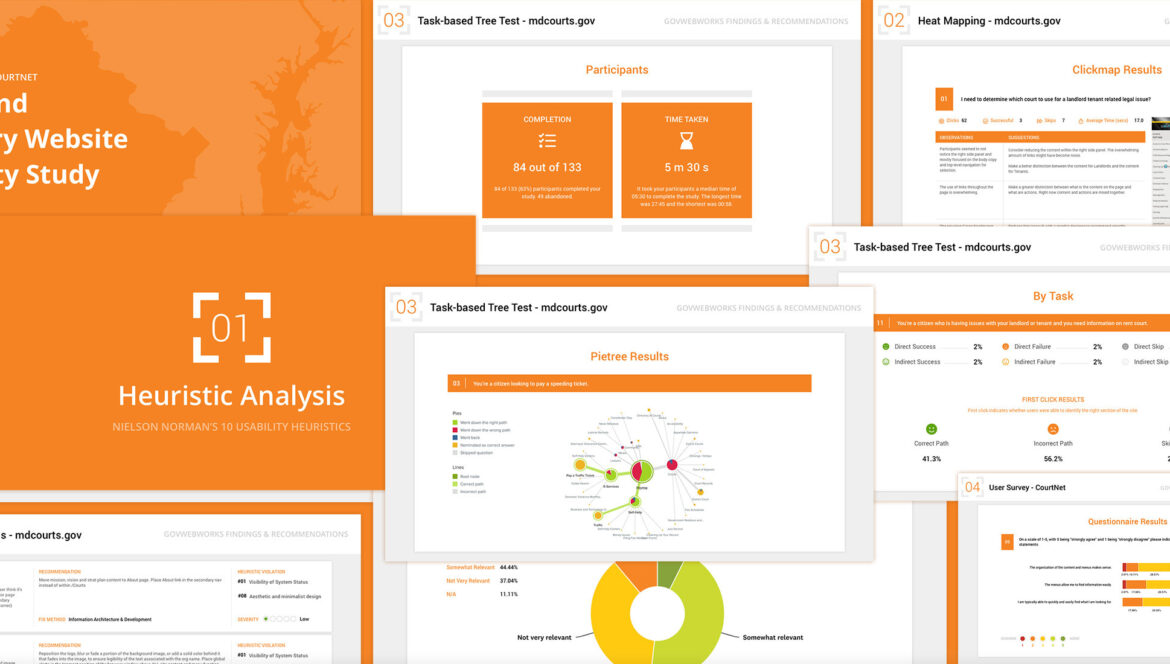 Maryland Judiciary Usability Report details