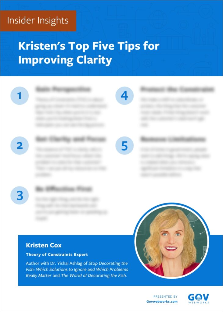Kristen's Top Five Tips for Improving Clarity