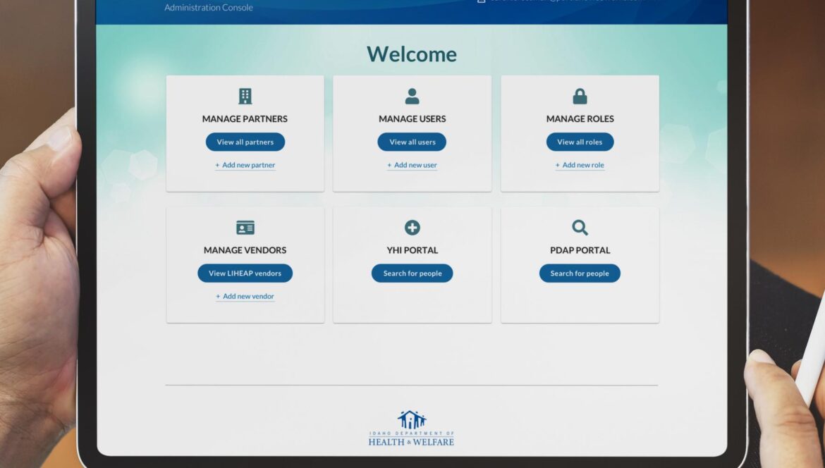 Idaho's Partner Data Access Portal (PDAP) on a screen