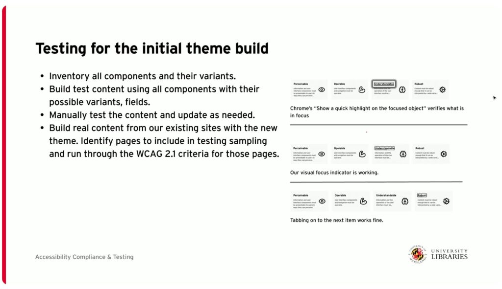 Testing for the initial team build example