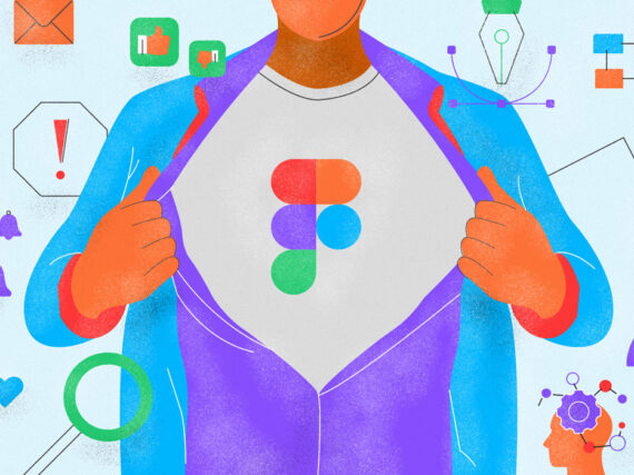 The author opening his shirt like Superman to expose the Figma logo