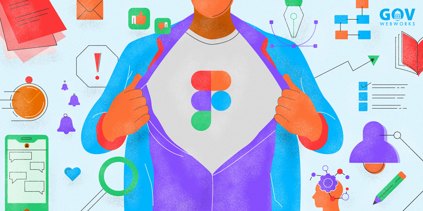 The author opening his shirt like Superman to expose the Figma logo