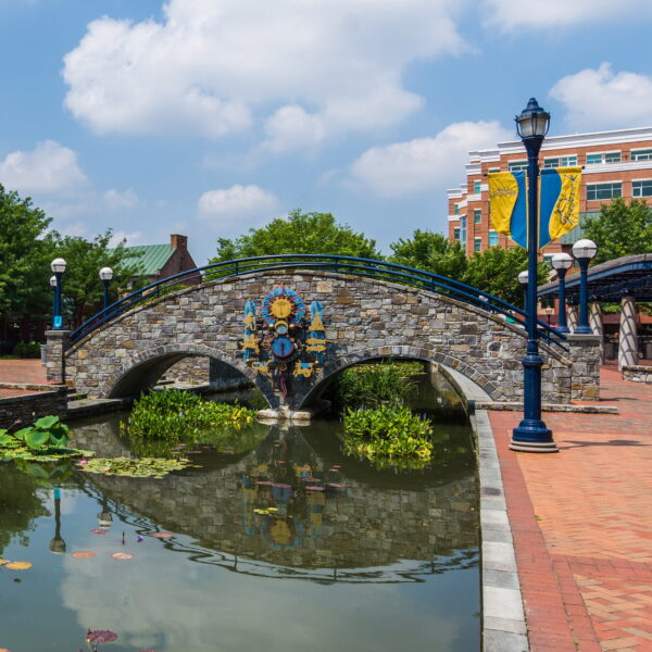 A bridge over a river in Maryland